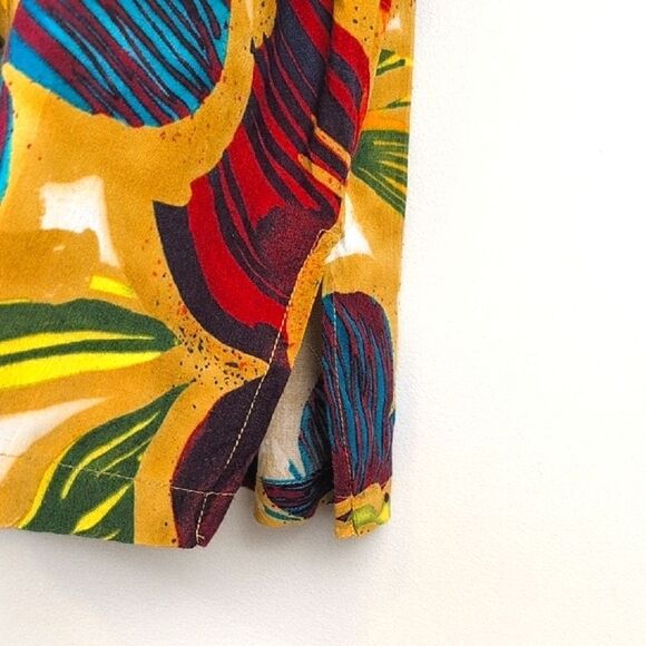 Jams World Women's Tropical Floral Shirt Sleeve Button Front Blouse Top Size XXL - Picture 4 of 9